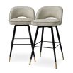 Cliff Bar Stool - Set of 2 - Mayer Silver