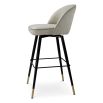 Cliff Bar Stool - Set of 2 - Mayer Silver