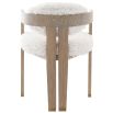 Baaarb Dining Chair - Faux Sheepskin