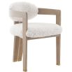 Baaarb Dining Chair - Faux Sheepskin
