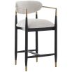 Soho Counter Stool - Ebony/Brass