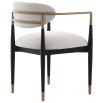 Soho Dining Chair - Ebony/Brass
