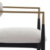 Soho Dining Chair - Ebony/Brass