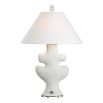 Frosted Leaf Table Lamp