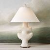 Frosted Leaf Table Lamp