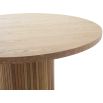 Readed Oak Round Dining Table