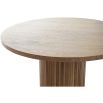 Readed Oak Round Dining Table