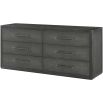 Maxwell 6-drawer Dresser - Dark