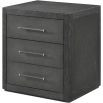 Maxwell 3-drawer Bedside Table - Dark