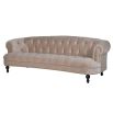 Regal Velvet Button Sofa