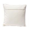 Beige textured square cushion