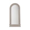 Beautiful, French-inspired wall mirror with arched frame. 