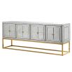 Mirrored Antique 4 Door Sideboard