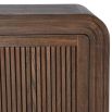 Modern wood sideboard with ribbed details