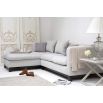 Modern L-shaped chaise chic style sofa with luxury rectangular cushions