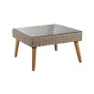 Modern garden/outdoor corner sofa and seat cushion with coffee table