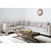 Modern chic style luxury corner sofa with luxury rectangular cushions