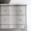 Shabby chic off white wash two-drawer chest 