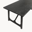 Gorgeous distressed black dining table