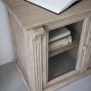 Natural glass fronted sideboard