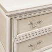 two drawer antique chest with whitewashed wood