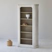 White pine wood five shelf bookcase 