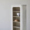 White pine wood five shelf bookcase 