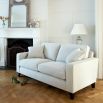 Cosy, classic luxury sofa with 2 feather filled scatter cushions