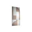 Art deco inspired mirror with cubist design