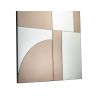 Art deco inspired mirror with cubist design