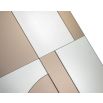 Art deco inspired mirror with cubist design
