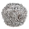 Round vase with barnacle-like finish in an elegant, distressed white