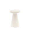 Mushroom-shaped concrete side table