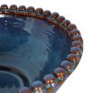 Ceramic bowl with sleek bobbin detail