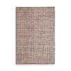Neutral textured wool rug with black embellishments