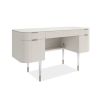 Odette Desk - Matte Pearl