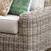 Stunning corner lounge set with wide large seats, extra thick cushions, corner seats and coffee table