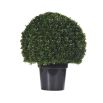 Artificial outdoor plant with black pot