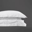 Luxury hotel silk 600tc white oxford pillowcases