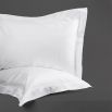 Luxury hotel silk 600tc white oxford pillowcases