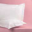 Luxury hotel soft and strong 400tc white oxford pillowcases