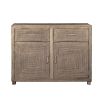 beautiful rattan woven cabinet with two doors and two drawers