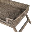 Rattan breakfast tray with legs