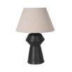 side lamp with tapered design and black finish