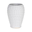 Radiant vase with bubble-like pattern