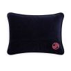 A bold and beautiful Boss Lady Cushion by Jonathan Adler hand-embroidered from 100% wool and finished with a luxury velvet back and feather insert