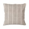 A stylish natural striped cushion