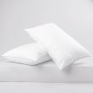 Luxury, white jacquard covered micro-fibre pillow