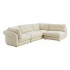 Upholstered boucle corner modular sofa