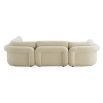 Upholstered boucle corner modular sofa